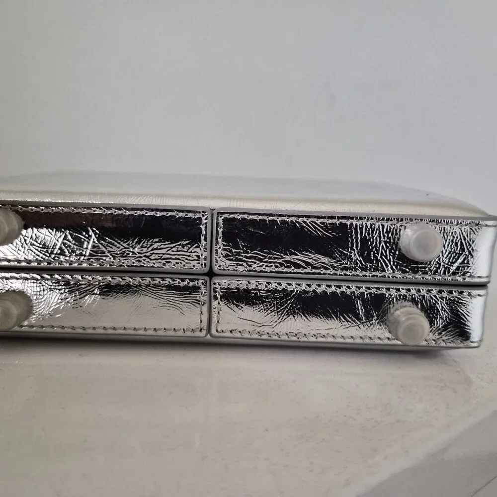 Brand New Brandon Blackwood Silver Slim Trunk Bag - Picture 5 of 9